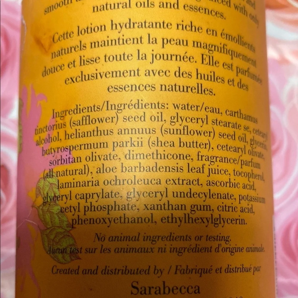 Sarabecca Radiant Glow Moisturizer White and Orange